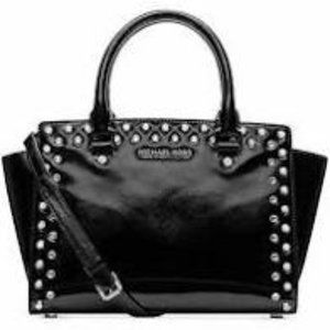 Michael Kors Selma Jewel Medium Top Zip Satchel